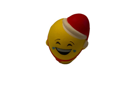 Squishy Scented Soft and Slow Rising Smiling Emoji with Santa Hat