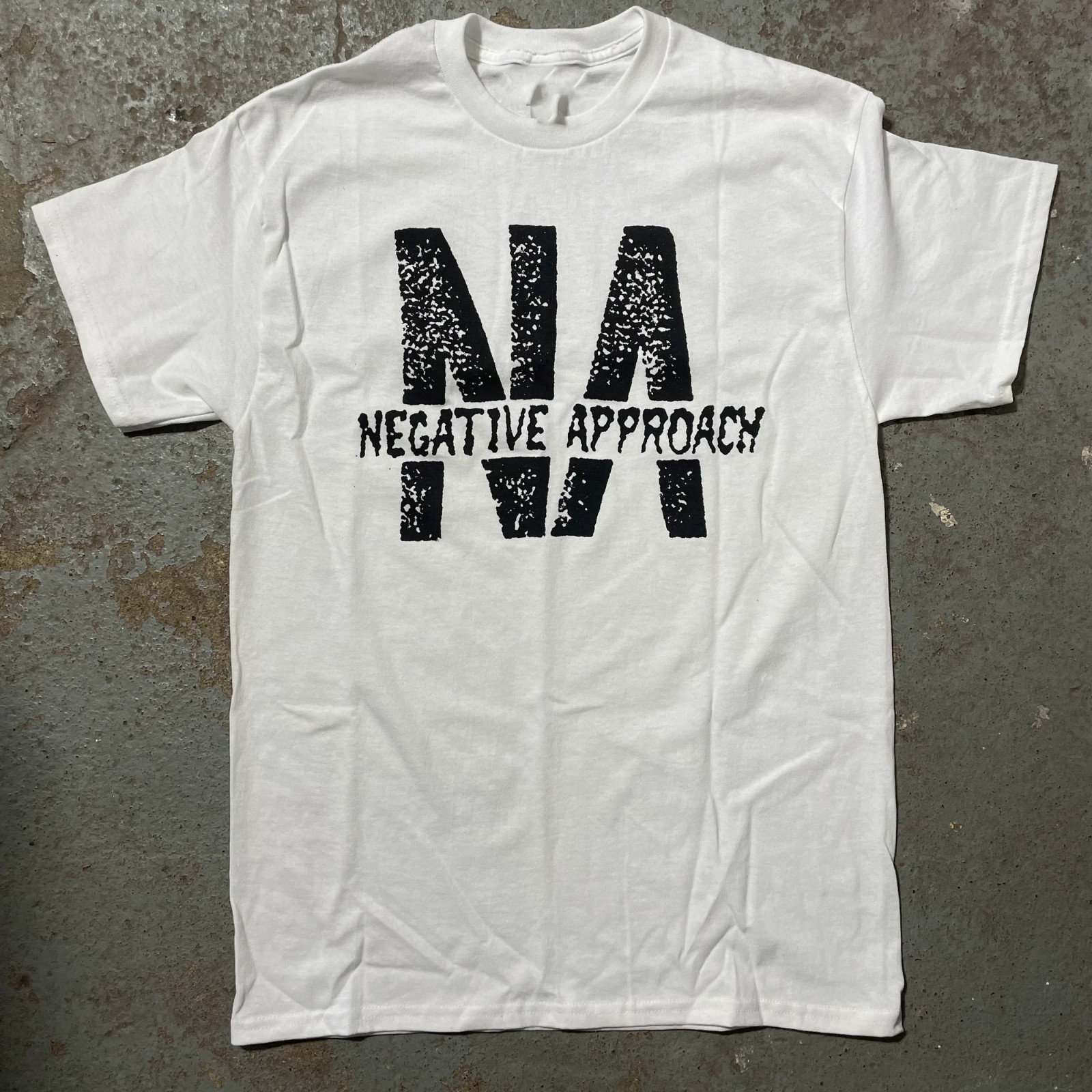 NEGATIVE APPROACH Band Logo Classic Gift Fan White All Size Shirt AL336