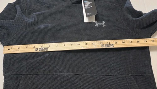 Under Armour Sweatshirt Men Small Black Cold Gear Hoodie Fleece Lined Loose NWT - Picture 8 of 9