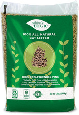 100 Natural Pine Pellet Cat Litter - Dust-Free, Unscented, Biodegradable - Safe