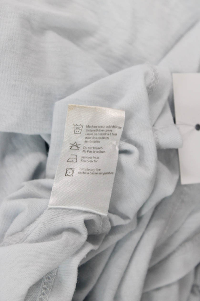 Chaser Womens Basic Light Blue Round Neck Short S… - image 5