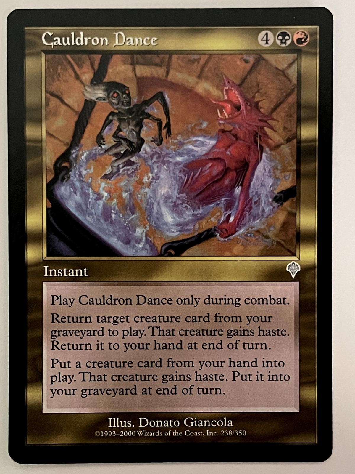 Cauldron Dance 238 Uncommon Invasion Magic: The Gathering Lightly Played