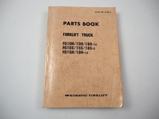 Genuine 1987 Komatsu FG FD 10 15 18 -14 H S Forklift Parts List Parts List