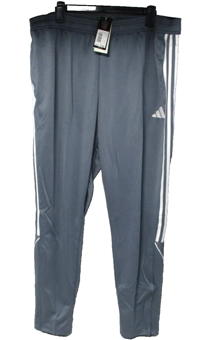 Adidas Mens 2XL Tiro 23 League Track Pants Gray Soccer Football Tapered XXL