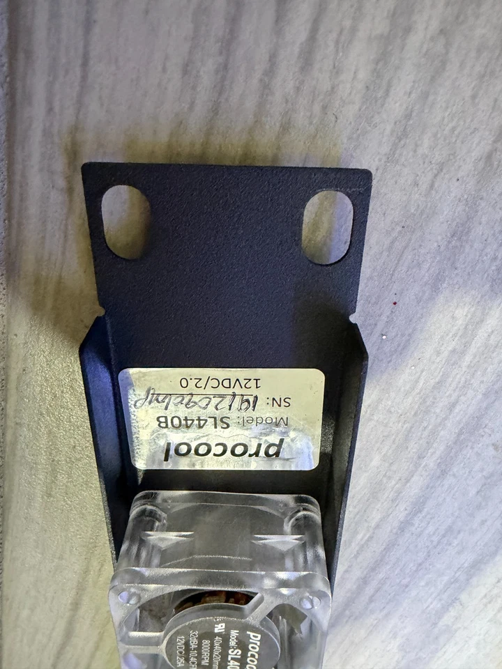 PROCOOL SL440B (Intake) & SL640B-E (Exhaust) 1U Rack Mount Fan System Airflow  - Image 3 of 4