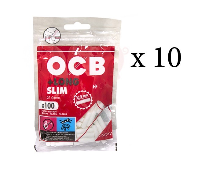 Filtri Slim 6mm Lunghi XL 6x 22,5 mm 10 Bustine da 100 Filtri lungo foto 3