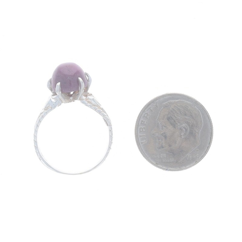 Sterling Silver Star Ruby Solitaire Ring - 925 Ro… - image 6