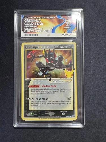 Pokémon TCG - Greninja Gold Star SWSH144 Celebrations - Ace 9 Mint