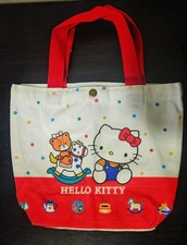 Hello Kitty Tote Bag Canvas Handles Cartoon New Christmas Gift