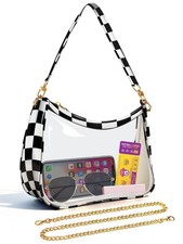 Clear Bag for Stadium Events, Clear Purses for Women Stadium Crossbody, Check...