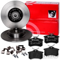 Brembo Bremsscheiben 249Mm + BelÄGe Hinten Passend FüR Peugeot 308 Limo CC SW