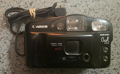 #ad Canon Sure Shot Owl Date 35mm Point amp; Shoot Film Camera $29.00