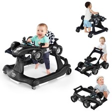 BABY JOY 4-in-1 Baby Walker, Foldable Activity Walker with Adjustable Height  S