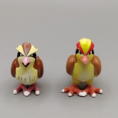 Vintage Pokemon TOMY Lot of 2 Auldey Pidgey & Pidgeot Figures CGTSJ Nintendo