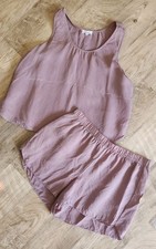 Haven Well Within Pajama Set Women's Size Large Tank Top Shorts Lightweight L