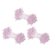 2mm Double Head Flower Stamen 1080 Pcs Artificial Floral Stamens, Korean Pink