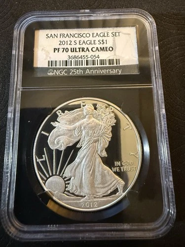 U.S. Mint American Eagle 2012 1 oz Silver Proof Coin NGC PF 70 Ultra Cameo