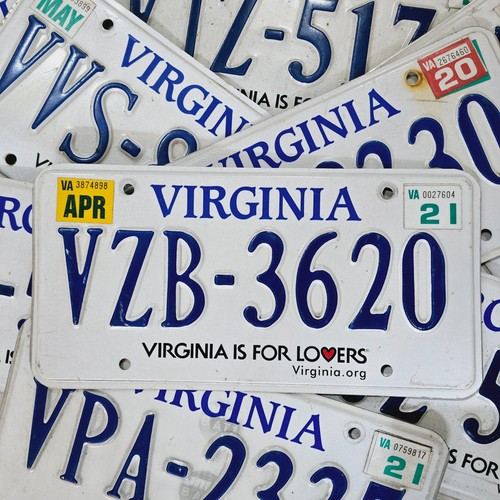 Virginia License Plate 🔥FREE📬🔥 1 Real Random VA Is For Lovers Tag