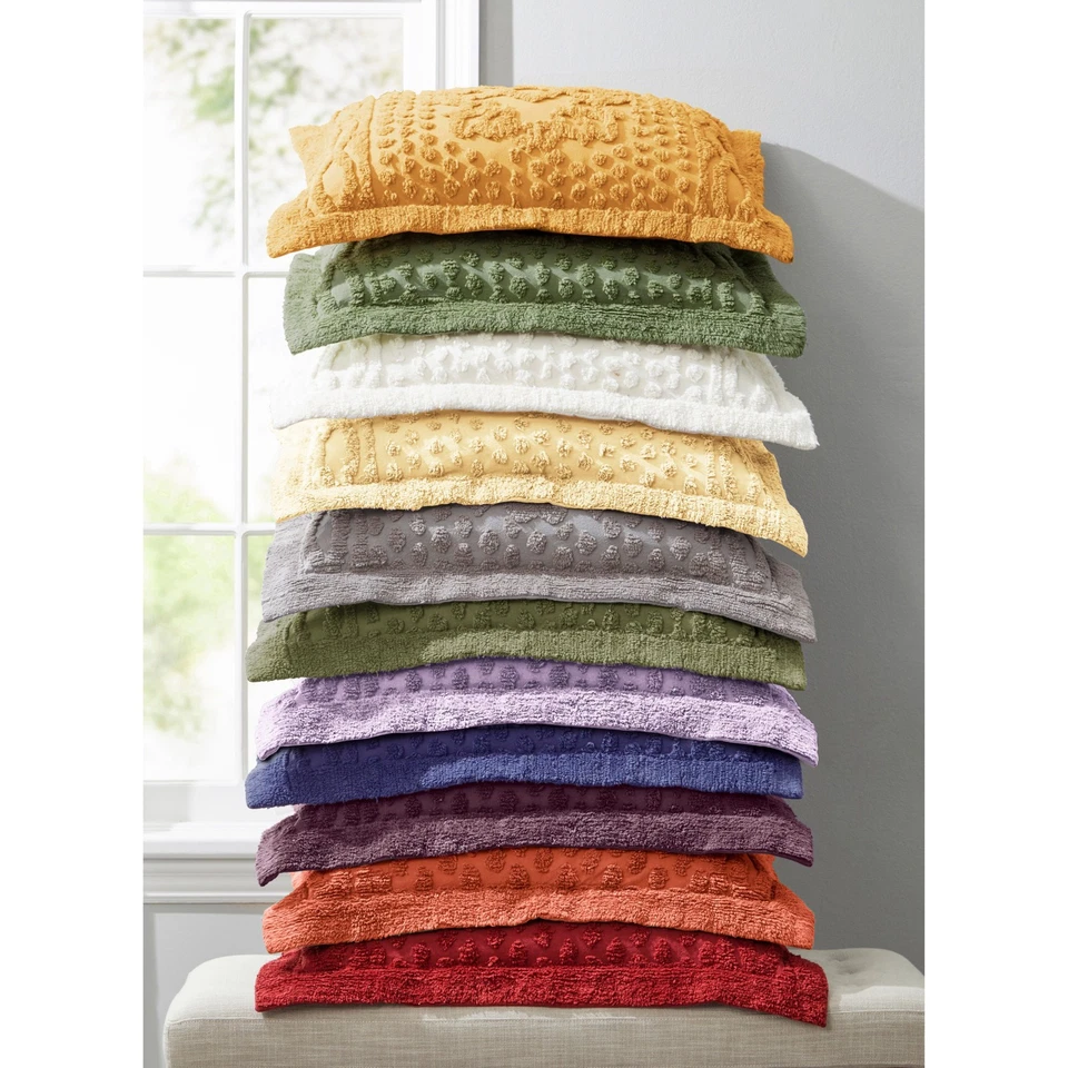 Colcha BrylaneHome 100 % algodón Georgia Chenille Foto 4 de 4