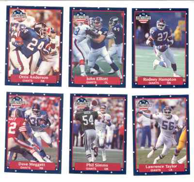 1991 Stars N' Stripes New York Giants Set LAWRENCE TAYLOR PHIL SIMMS HAMPTON