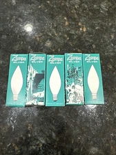 Vintage Zampa Clear Light Bulbs 1660KC 60W 120V CLEAR CANDELABRA