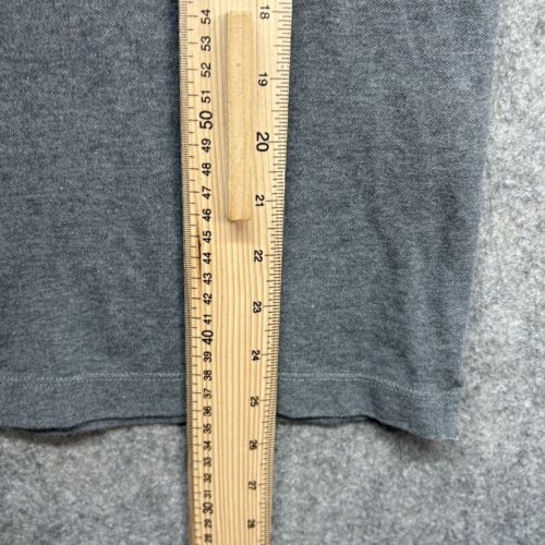 Stone Island Polo Shirt Top Jumper Mens L Grey Slim Fit Long Sleeve Logo Genuine - Picture 3 of 15