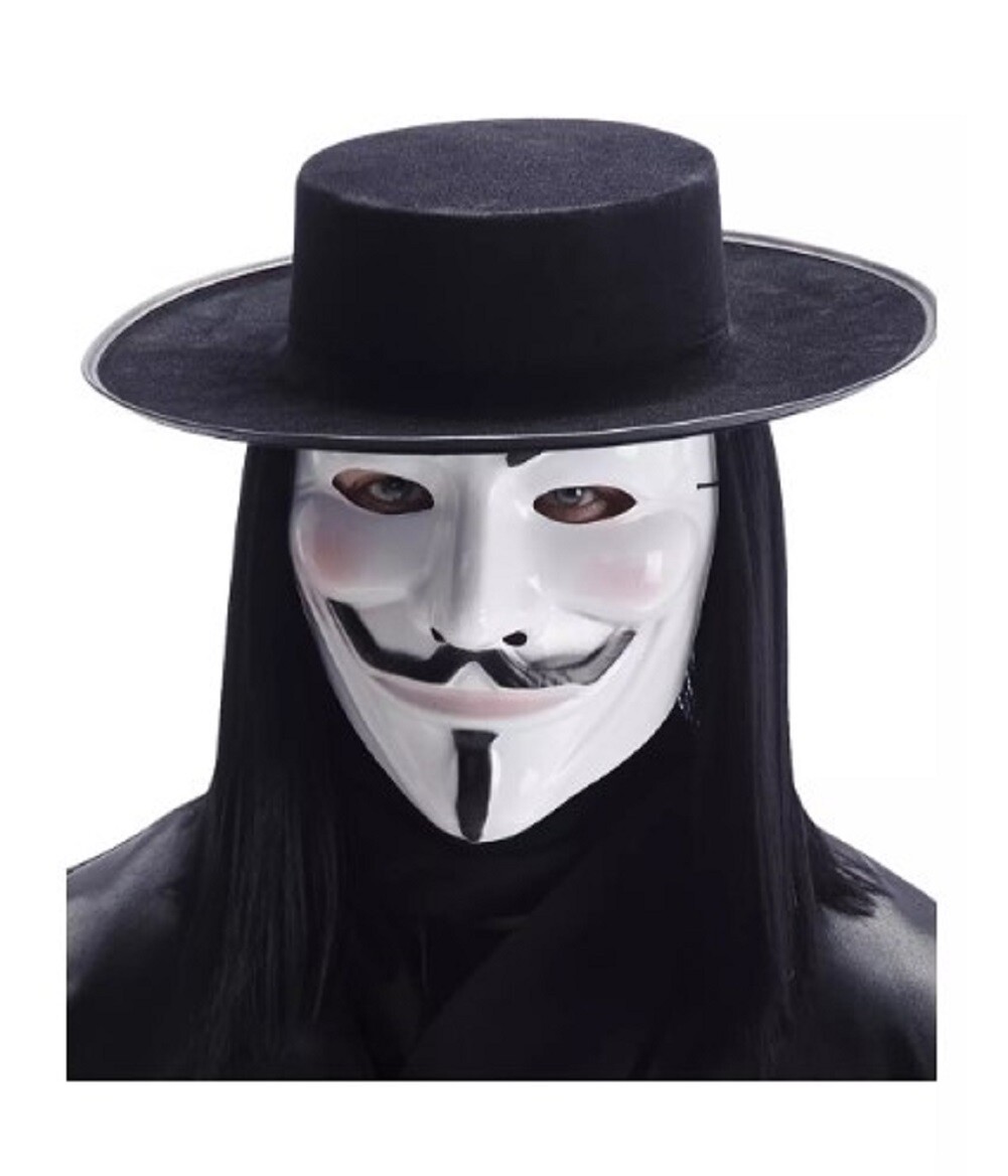 GUY FAWKES  Guy Fawkes half Joker mask V for mask Vendetta mask