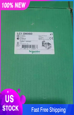 1PC New Schneider LC1D80BD Contactor 80A 24VDC In Box Expedited Shipping