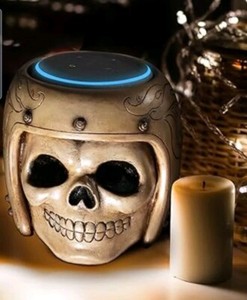 SKULL Stand for Echo Dot Amazon Alexa Dot Gen 3 only, HTF, ...Or Candle Holder 
