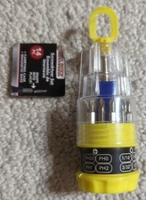 Tool Bench Mini Screwdriver Set 14-ct. Multi Use Phillips Flat Head + Case 23