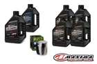Maxima 20W50 Synthetic Blend 3 Hole Oil Change Kit Chrome Harley Twin Cam 99-17