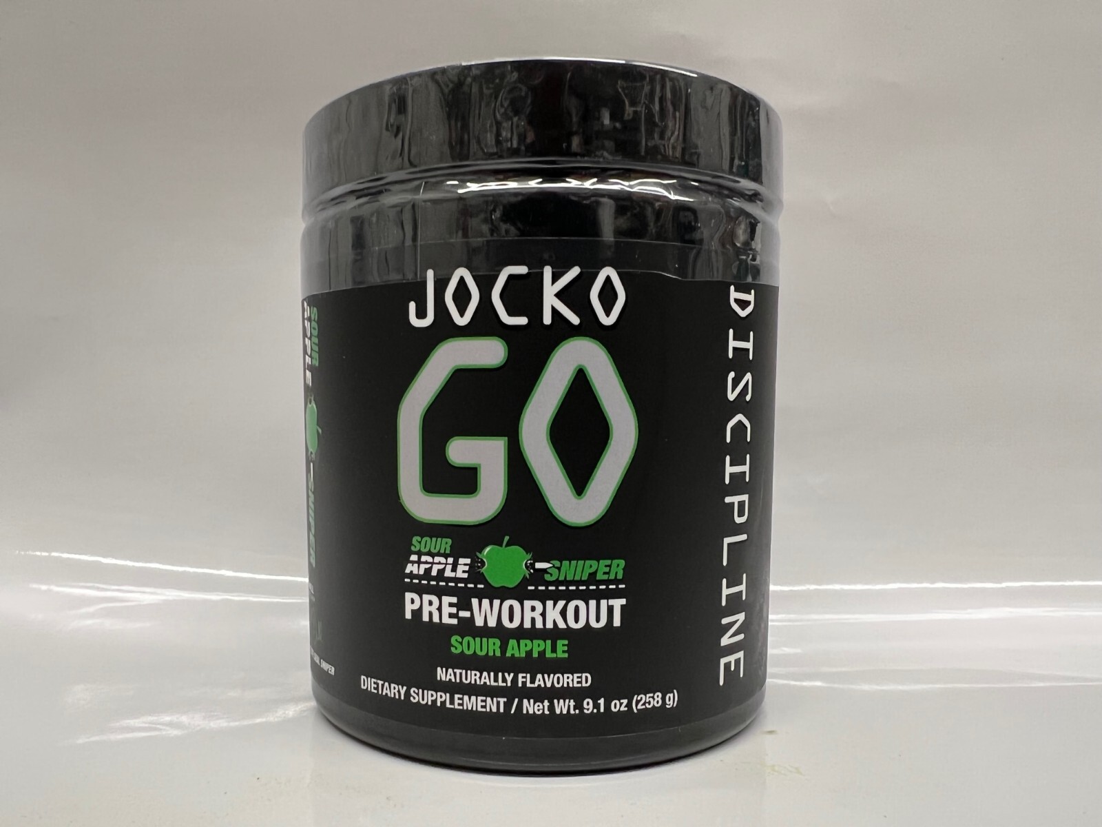 Jocko GO Pre Workout (Sour Apple Sniper) Dietary Supplement 30 Servings