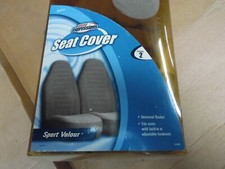 5060226 Traditional Universal Bucket Seat Covers Whit Headrest Set Of 2