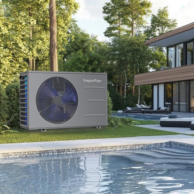 Varpoolfaye 110V Electric Heat Pump Above/Ingound Pool Water Heater 30,000 BTU