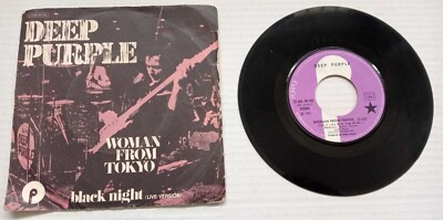 DEEP PURPLE WOMAN FROM TOKYO 1973 Vinyl 45 Giri 7'' VINTAGE VINYL RECORD