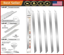 12" Frozen Meat Bone Cutting Saw Blades 5pc Stainless Steel with Case