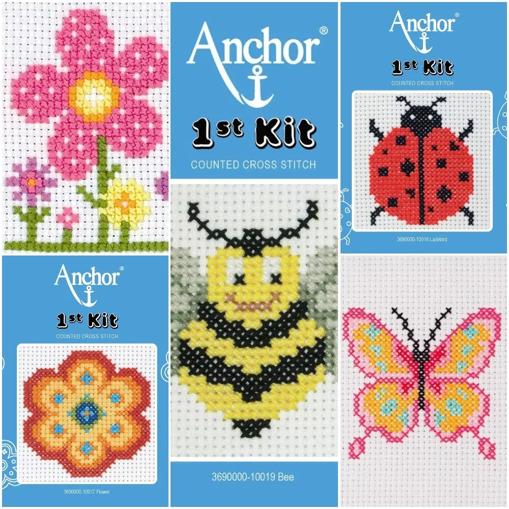 My First Counted Cross Stitch Kit Children s Sewing Craft Pony or Heart