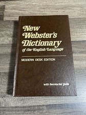 New Websters Dictionary Modern Desk Edition Secretaries Guide Hardcover 1976