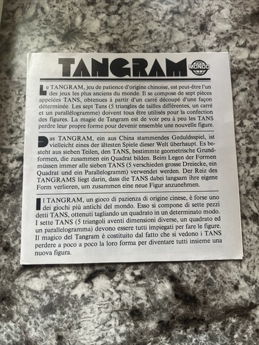 Rompecabezas Tangram vintage con estuche - Imagen 4 de 8
