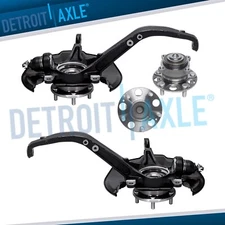 Front Knuckles Hub Rear Wheel Hub Bearings for 2009-2012 Honda Accord Acura TSX