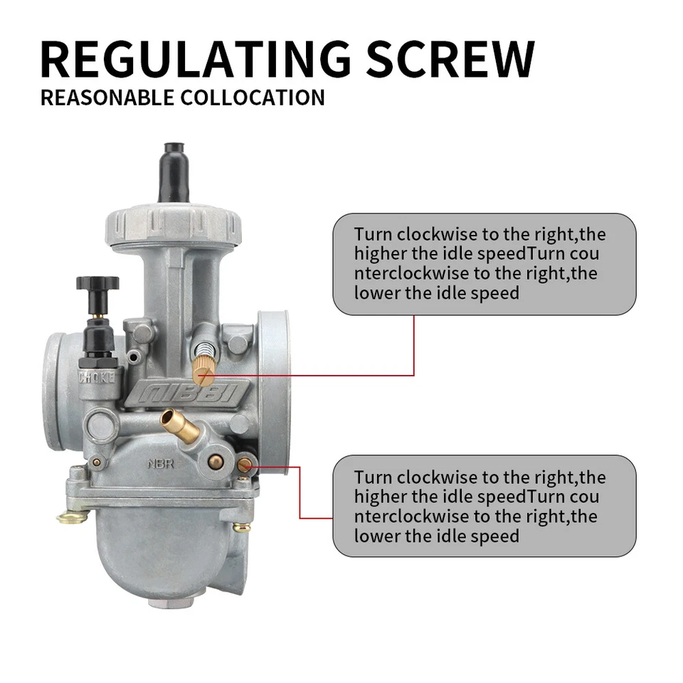 Carburador NIBBI PWK40mm para XR600R XR650L XR650R KLX650R DR650S DR650E Foto 2 de 4