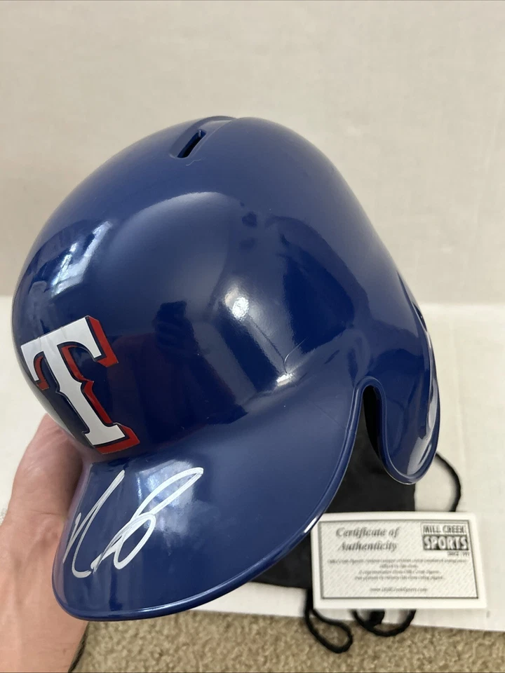 Nelson Cruz Signed Auto Full Size Texas Rangers Helmet Mill Creek Sports COA - Image 3 of 4