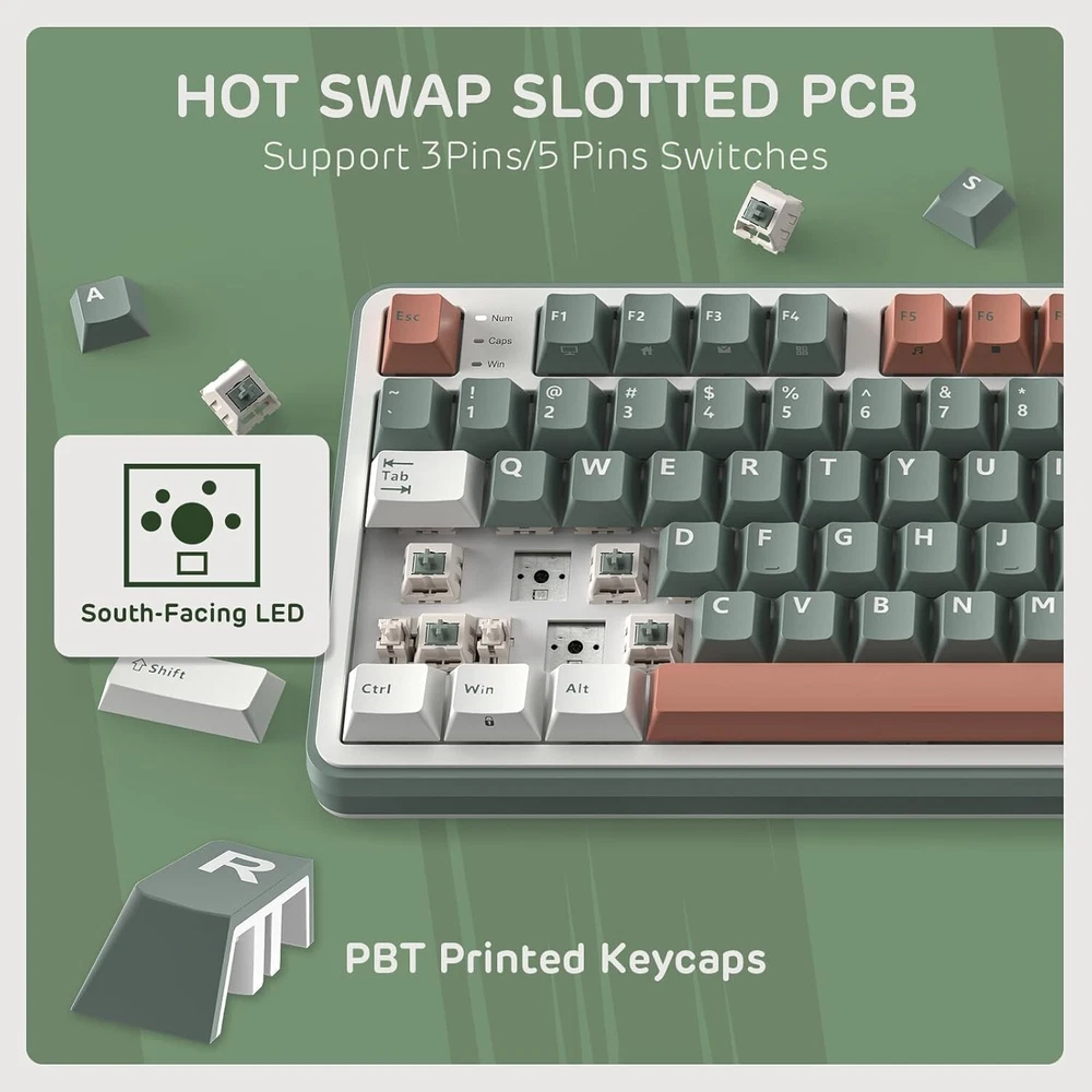S98 Mechanical Keyboard with Smart Display, Knob, Top Mount, 96% Wireless