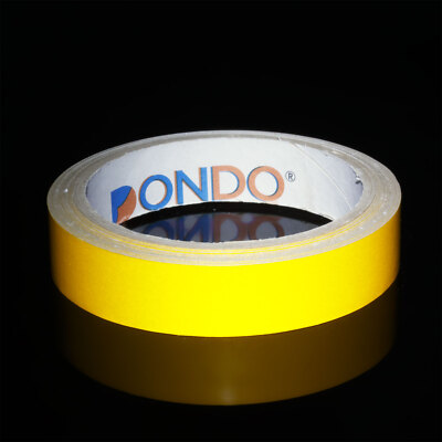 Reflektierendes Klebeband Reflektorband Reflexfolie Gelb 20mm x 10 Meter
