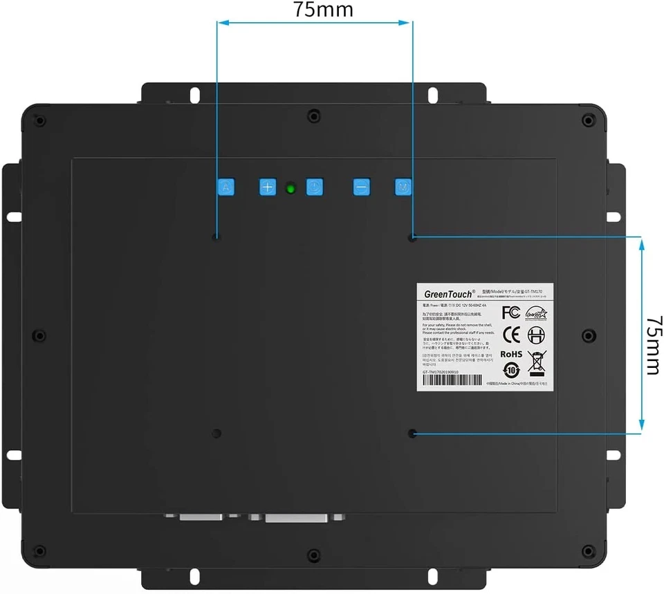 GreenTouch 9.7 Inch Touch Screen Monitor Open Frame Touch Monitor USB DVI VGA - Image 3 of 4