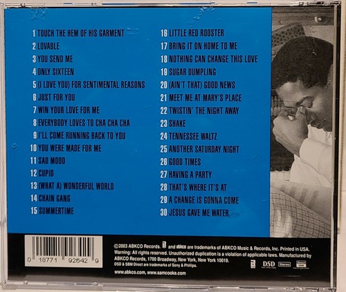SAM COOKE : PORTRAIT OF A LEGEND 1951-1964 CD NICE ! - 第 2/3 張圖片