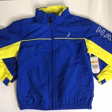 Nautica Kids Boys Winbreaker Waterproof Zip Up Jacket Size 4 NWT Orig 57