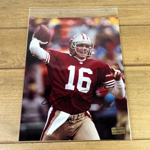 Joe Montana #16Autographed  8x10 Photo NFL SF 49ers COA Hologram
