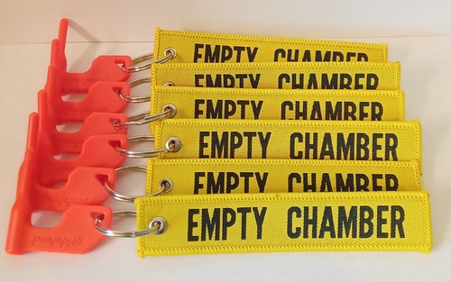 6pk) Empty Chamber Flag Indicator for Range Safety Gun Firearm Storage