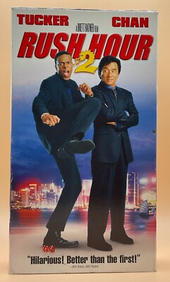 Rush Hour 2 VHS 2001 Jackie Chan Chris Tucker Acceptable-G **Buy 2 Get 1 Free**